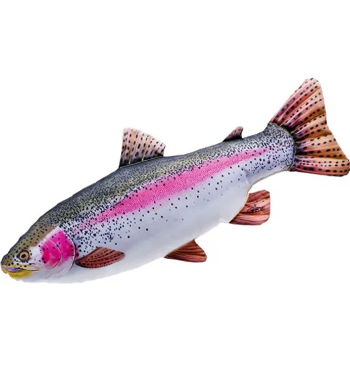 Подушка-іграшка 3KBaits риба райдужна форель 62*26