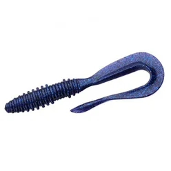 Силікон Keitech Mad Wag Mini 3.5" #207 Green Pumpkin PP. Blue