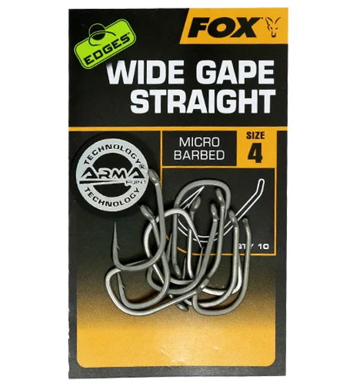 Крючок Fox Edges Arma Point Wide Gape Straight #4 10pcs