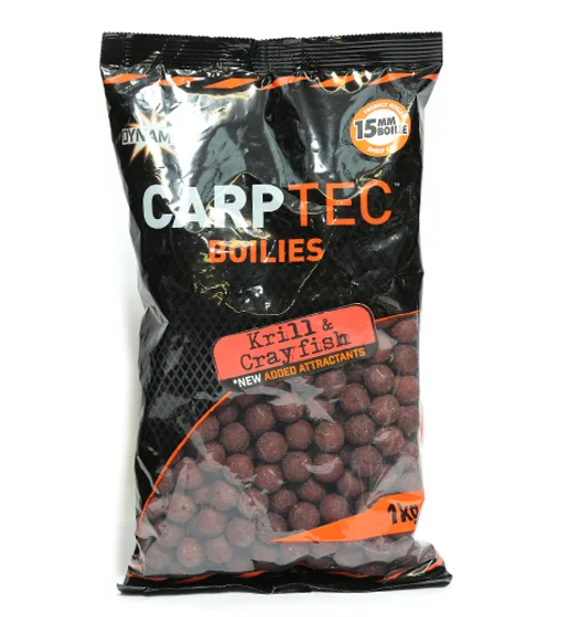 Бойлы Dynamite Baits Krill & Crayfish Carp-Tec 15mm 900g
