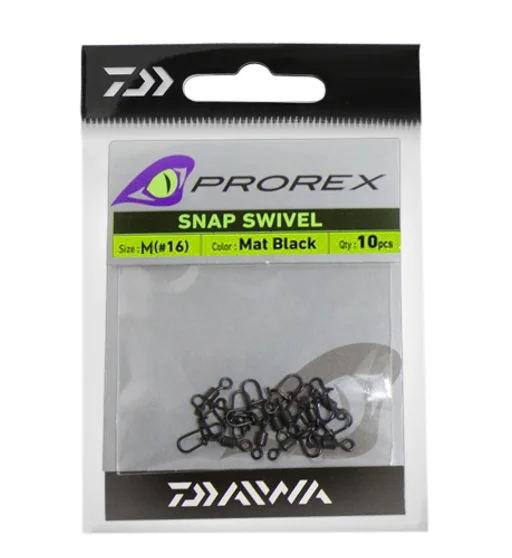Вертлюжок з застібкою Daiwa Prorex Snap Swivel M 18 kg 10pcs