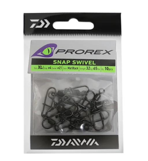 Вертлюжок з застібкою Daiwa Prorex Snap Swivel XL 32kg 10pcs