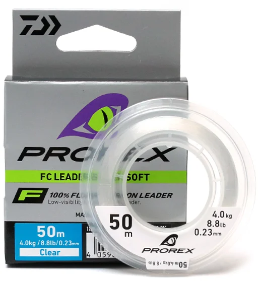 Флюорокарбон Daiwa Prorex FC Leader Super Soft 50m 4kg 0.23mm