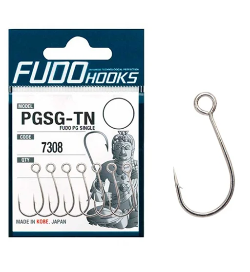 Гачки Fudo PG Single T Nickel 1/0 (6 шт.)