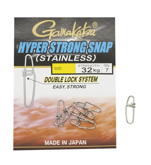 Застежка Gamakatsu Hyper Strong Snap Stainless Nickel Size 003 32 kg 7pc