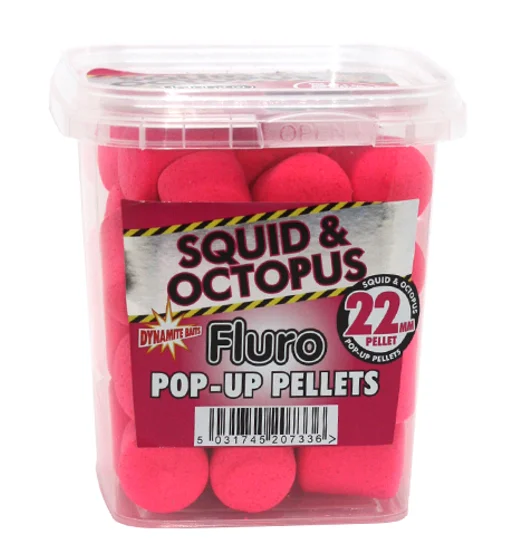 Пелетс Dynamite Baits Pop-Up Fluro Squid & Octopus 22mm 186g