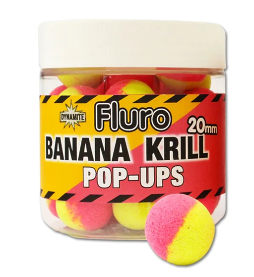 Бойли Dynamite Baits Pop-Up Two-Tone Krill and Banana 20mm
