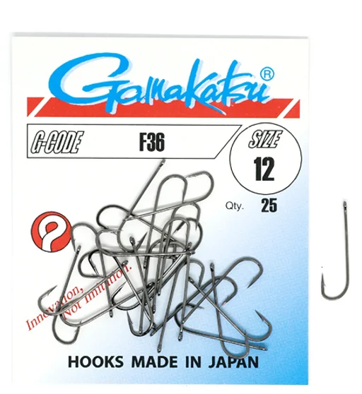 Крючки офсетные Gamakatsu F36 Black №12 25pc