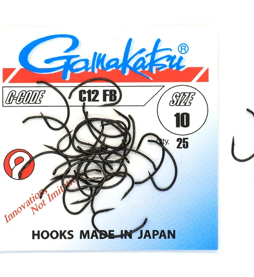 Гачки Gamakatsu C12 Black №10 25pc