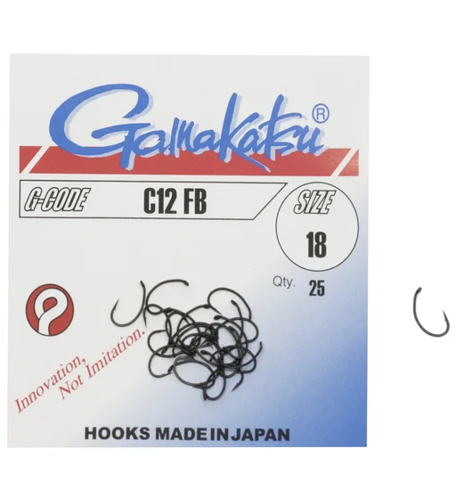 Гачки Gamakatsu C12 Black №18 25pc