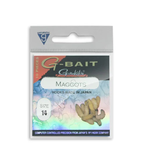 Крючки одинарные Gamakatsu G-Bait Maggots Nikel №14 10pc