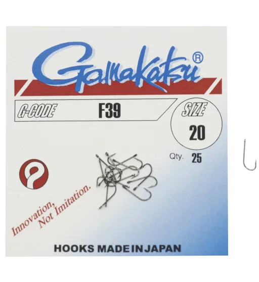 Гачки Gamakatsu F39 Black №20 25pc