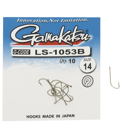 Гачки одинарні Gamakatsu LS-1053B Ring Eye №14 10pc