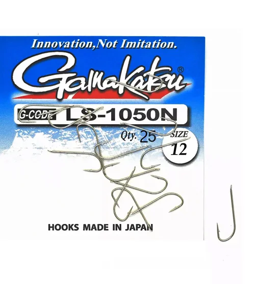 Крючки одинарные Gamakatsu LS-1050N №12 25pc