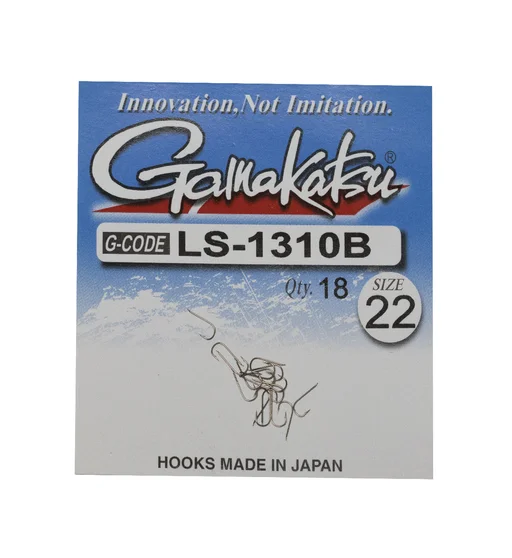 Крючки одинарные Gamakatsu LS-1310B N\L Bronze №22 19pc