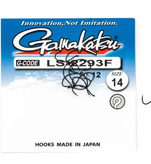 Гачки одинарні Gamakatsu LS-2293F N/L Black №14 12pc