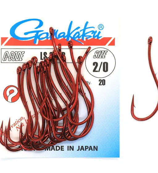 Гачки одинарні Gamakatsu LS-3113R Red №2/0 20pc
