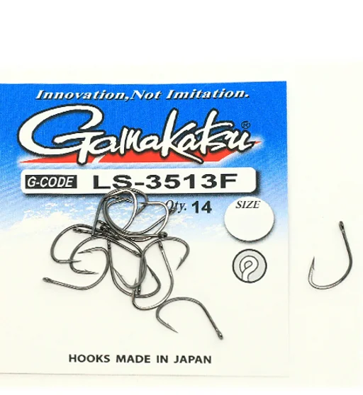Гачки одинарні Gamakatsu LS-3513F N/L Black №4 15pc