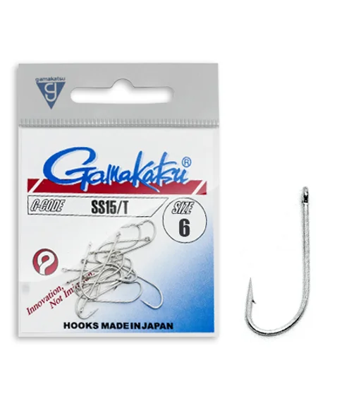 Гачок Gamakatsu SS15/T Tinned №6 12шт