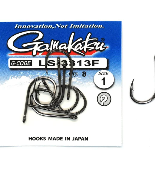 Гачки одинарні Gamakatsu LS-3313F Ring Eye Serie №1