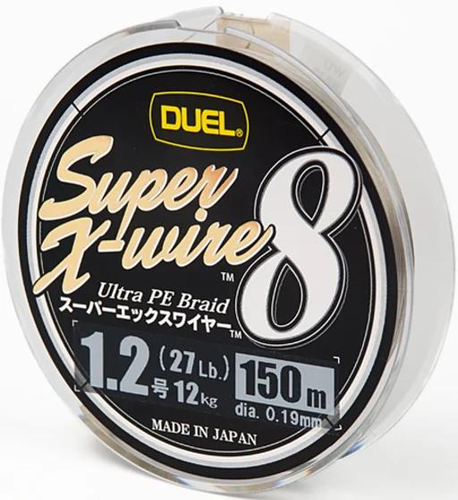 Шнур Duel Super X-Wire 8 150m Silver 12kg 0.19mm #1.2