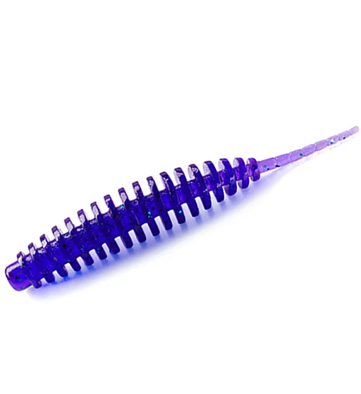 Силікон FishUp Tanta 1.5" 10pc #060 Dark Violet/Peacock & Silver