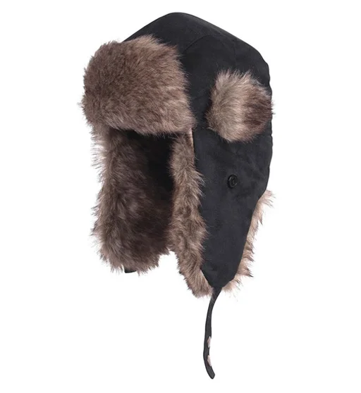 Шапка зимова Fladen Fur Cap Black M
