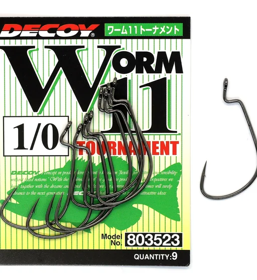 Гачок офсетний Decoy Worm 11 Tournament Hook #1/0 9pcs