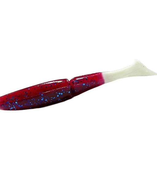 Силикон Gambler 3.75" Little EZ #Plum Blue White Tail 9pc