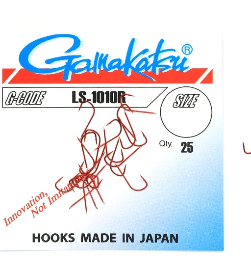 Гачки одинарні Gamakatsu LS-1010R Red №14 25pc